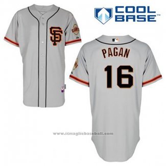 Maglia Baseball Uomo San Francisco Giants Angel Pagan 16 Grigio Alternato Cool Base