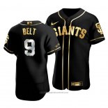 Maglia Baseball Uomo San Francisco Giants Brandon Belt Golden Edition Autentico Nero