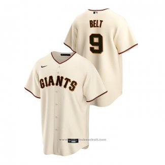 Maglia Baseball Uomo San Francisco Giants Brandon Belt Replica Home Crema