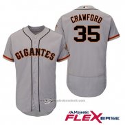 Maglia Baseball Uomo San Francisco Giants Brandon Crawford Grigio Hispanic Heritage Flex Base