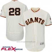 Maglia Baseball Uomo San Francisco Giants Buster Posey Crema Flex Base Autentico Collection