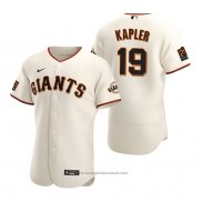 Maglia Baseball Uomo San Francisco Giants Gabe Kapler Autentico Home Crema