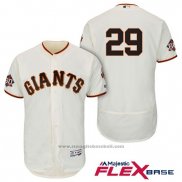 Maglia Baseball Uomo San Francisco Giants Jeff Samardzija Crema Home Flex Base