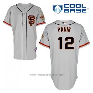 Maglia Baseball Uomo San Francisco Giants Joe Panik 12 Grigio Alternato Cool Base