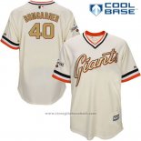 Maglia Baseball Uomo San Francisco Giants Madison Bumgarner Tan Cool Base