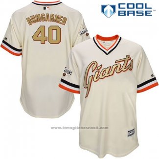 Maglia Baseball Uomo San Francisco Giants Madison Bumgarner Tan Cool Base