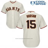 Maglia Baseball Uomo San Francisco Giants San Francisco Gaints Tim Hudson Crema Cool Base