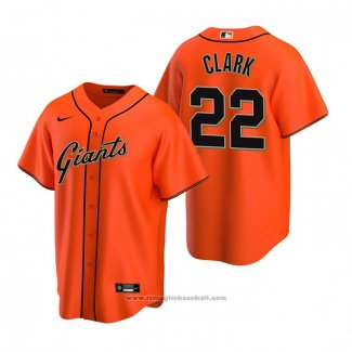 Maglia Baseball Uomo San Francisco Giants Will Clark Replica Alternato Arancione