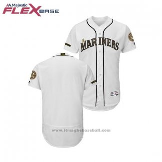 Maglia Baseball Uomo Seattle Mariners 2018 Memorial Day Flex Base Bianco