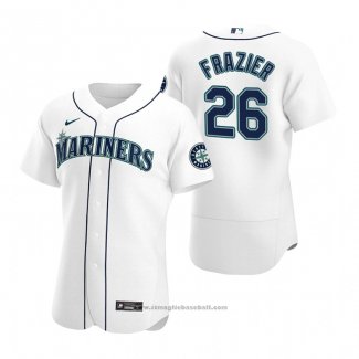 Maglia Baseball Uomo Seattle Mariners Adam Frazier Autentico Home Bianco