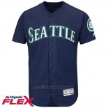Maglia Baseball Uomo Seattle Mariners Blank Blu Flex Base Autentico Collection