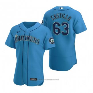 Maglia Baseball Uomo Seattle Mariners Diego Castillo Autentico Alternato Blu