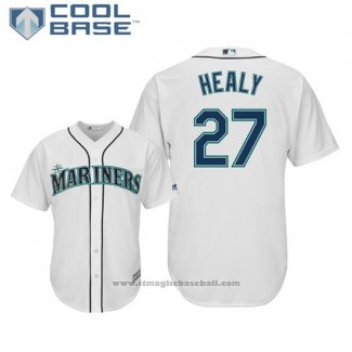 Maglia Baseball Uomo Seattle Mariners Ryon Healy Cool Base Home Bianco