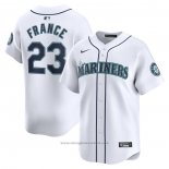 Maglia Baseball Uomo Seattle Mariners Ty France Home Limited Bianco