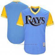 Maglia Baseball Uomo Tampa Bay Rays 2017 Little League World Series Blu