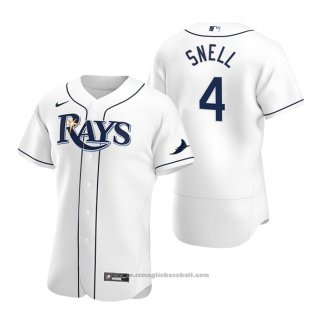 Maglia Baseball Uomo Tampa Bay Rays Blake Snell Autentico Primera Bianco