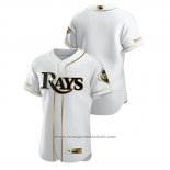 Maglia Baseball Uomo Tampa Bay Rays Golden Edition Autentico Bianco