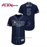 Maglia Baseball Uomo Tampa Bay Rays Matt Duffy 150 Anniversario Autentico Flex Base Blu