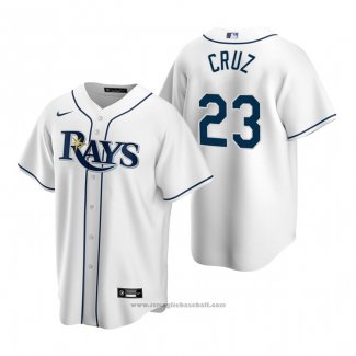 Maglia Baseball Uomo Tampa Bay Rays Nelson Cruz Replica Home Bianco