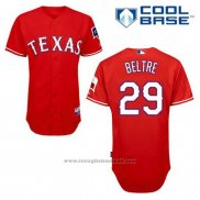 Maglia Baseball Uomo Texas Rangers Adrian Beltre 29 Rosso Alternato Cool Base