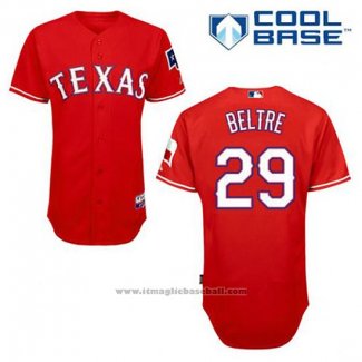 Maglia Baseball Uomo Texas Rangers Adrian Beltre 29 Rosso Alternato Cool Base