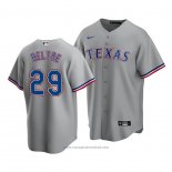 Maglia Baseball Uomo Texas Rangers Adrian Beltre Replica Road 2020 Grigio