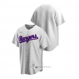 Maglia Baseball Uomo Texas Rangers Cooperstown Collection Bianco
