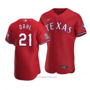 Maglia Baseball Uomo Texas Rangers David Dahl Autentico Alternato Rosso