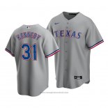 Maglia Baseball Uomo Texas Rangers Ian Kennedy Replica Road Grigio