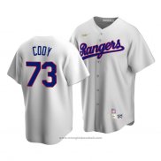 Maglia Baseball Uomo Texas Rangers Kyle Cody Cooperstown Collection Primera Bianco