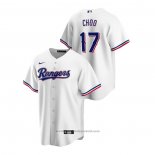 Maglia Baseball Uomo Texas Rangers Shin Soo Choo Replica Home Bianco