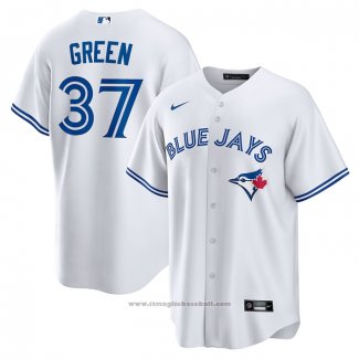 Maglia Baseball Uomo Toronto Blue Jays Chad Green Home Replica Bianco