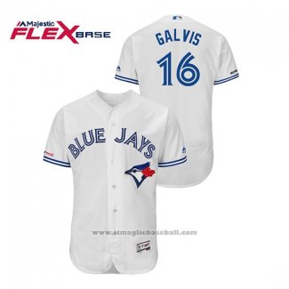 Maglia Baseball Uomo Toronto Blue Jays Freddy Galvis Autentico Flex Base Bianco