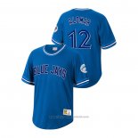 Maglia Baseball Uomo Toronto Blue Jays Roberto Alomar Cooperstown Collection Blu