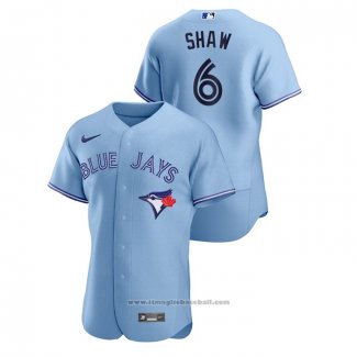 Maglia Baseball Uomo Toronto Blue Jays Travis Shaw Authentic 2020 Alternato Blu
