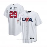 Maglia Baseball Uomo USA 2023 Merrill Kelly Replica Bianco