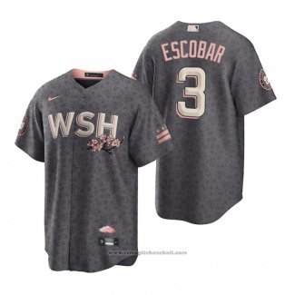 Maglia Baseball Uomo Washington Nationals Alcides Escobar 2022 City Connect Replica Grigio