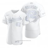 Maglia Baseball Uomo Washington Nationals Jackie Robinson Award Collection Retired Number Bianco