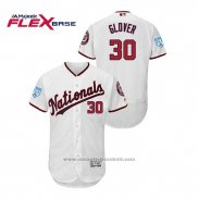 Maglia Baseball Uomo Washington Nationals Koda Glover 2019 Allenamento Primaverile Flex Base Bianco