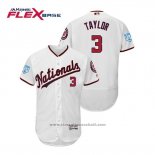 Maglia Baseball Uomo Washington Nationals Michael A. Taylor Flex Base Allenamento Primaverile 2019 Bianco