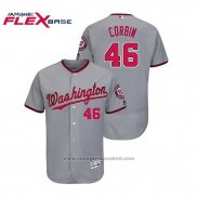 Maglia Baseball Uomo Washington Nationals Patrick Corbin Flex Base Autentico Collezione Road Grigio