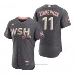 Maglia Baseball Uomo Washington Nationals Ryan Zimmerman 2022 City Connect Autentico Grigio