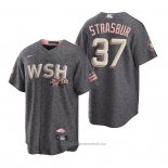 Maglia Baseball Uomo Washington Nationals Stephen Strasburg 2022 City Connect Replica Grigio