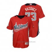 Maglia Baseball Bambino All Star Felipe Vazquez 2018 Home Run Derby National League Rosso