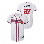 Maglia Baseball Bambino Atlanta Braves Fred Mcgriff Replica Primera Bianco