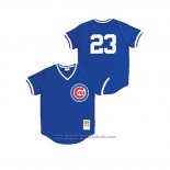 Maglia Baseball Bambino Chicago Cubs Ryne Sandberg Cooperstown Collection Mesh Batting Practice Blu