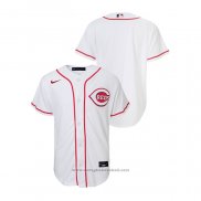 Maglia Baseball Bambino Cincinnati Reds Replica Primera Bianco