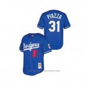 Maglia Baseball Bambino Los Angeles Dodgers Mike Piazza Cooperstown Collection Mesh Batting Practice Blu