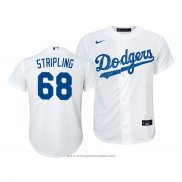 Maglia Baseball Bambino Los Angeles Dodgers Ross Stripling Replica Primera 2020 Bianco