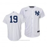 Maglia Baseball Bambino New York Yankees Masahiro Tanaka Replica Primera 2020 Bianco Blu